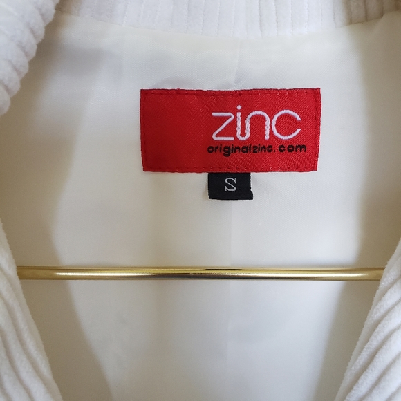 S early 00s corduroy heart-shaped wood button boho blazer - Picture 4 of 4